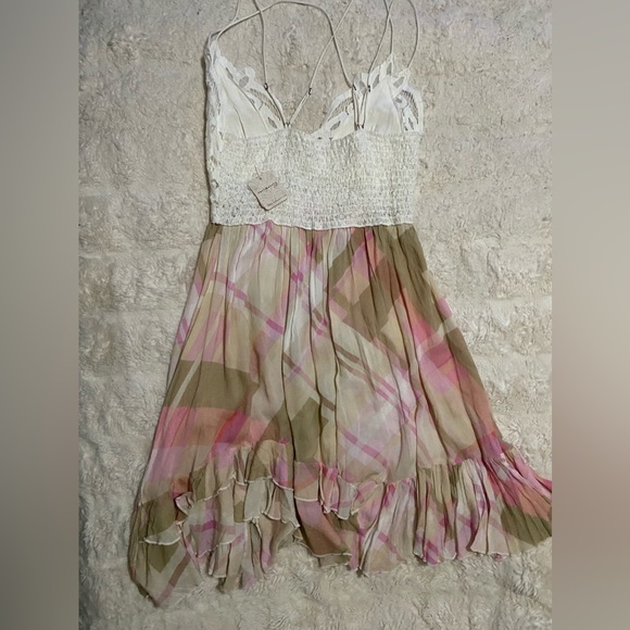 Free People Intimately Adella slip dress plaid - Picture 5 of 7